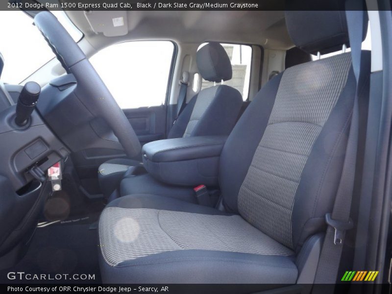 Black / Dark Slate Gray/Medium Graystone 2012 Dodge Ram 1500 Express Quad Cab