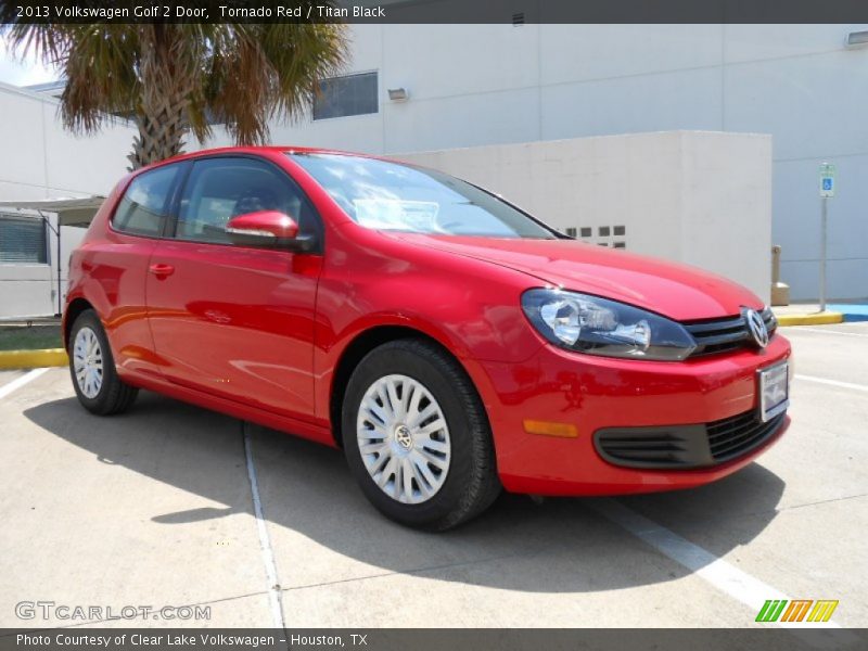 Tornado Red / Titan Black 2013 Volkswagen Golf 2 Door