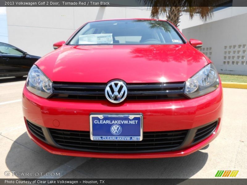 Tornado Red / Titan Black 2013 Volkswagen Golf 2 Door