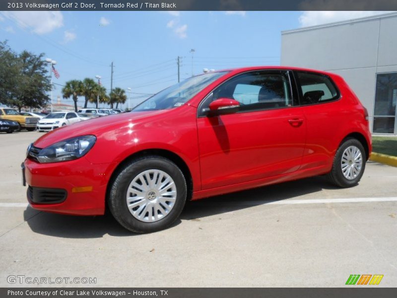 Tornado Red / Titan Black 2013 Volkswagen Golf 2 Door
