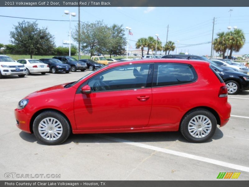 Tornado Red / Titan Black 2013 Volkswagen Golf 2 Door
