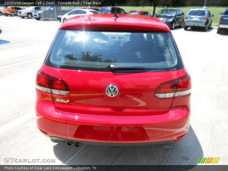 Tornado Red / Titan Black 2013 Volkswagen Golf 2 Door