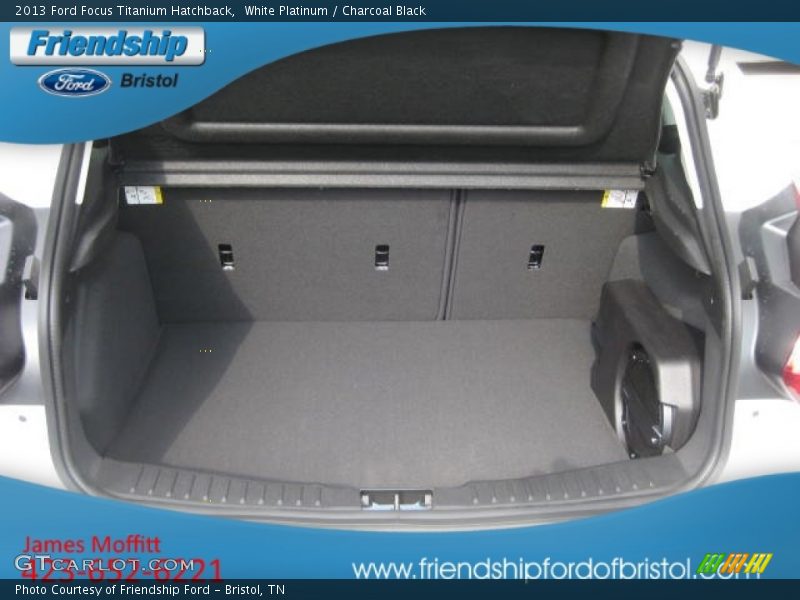 White Platinum / Charcoal Black 2013 Ford Focus Titanium Hatchback