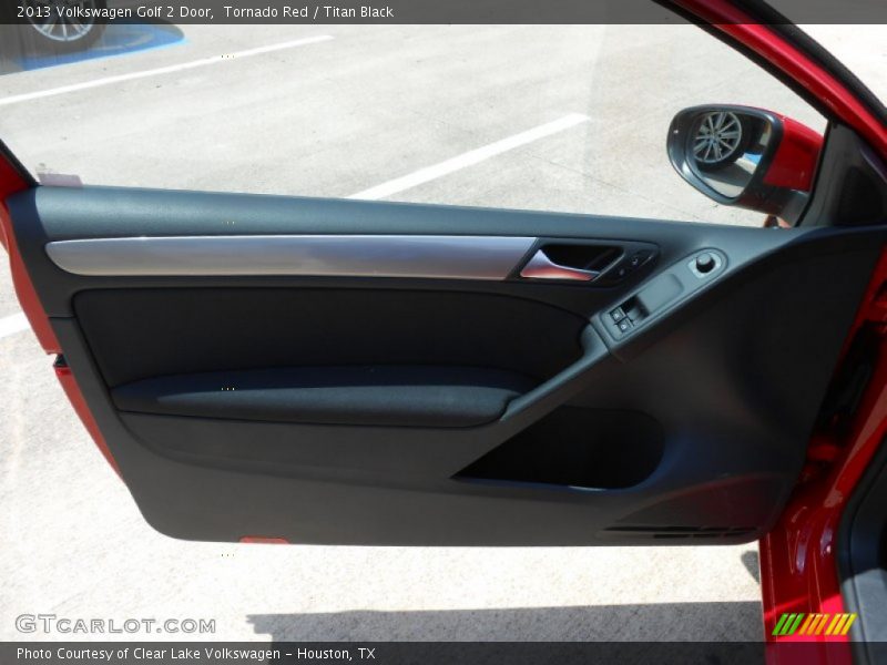 Tornado Red / Titan Black 2013 Volkswagen Golf 2 Door