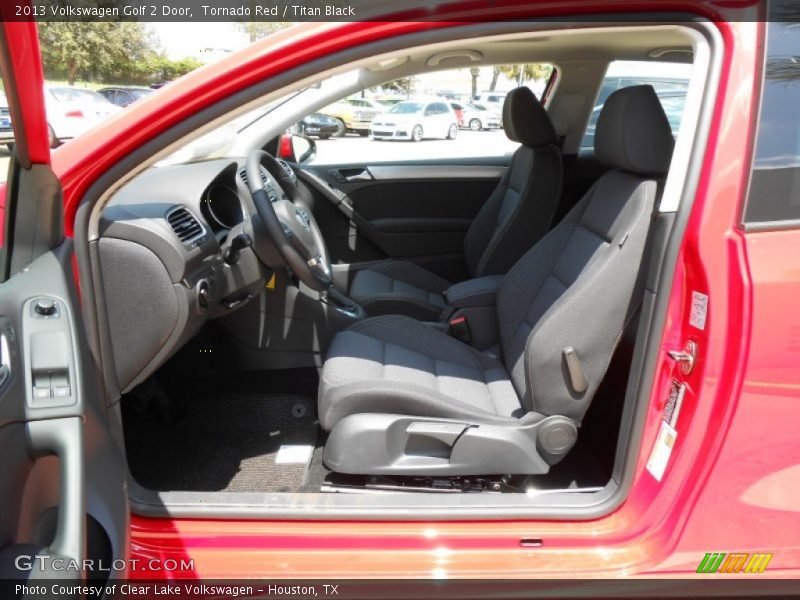 Tornado Red / Titan Black 2013 Volkswagen Golf 2 Door
