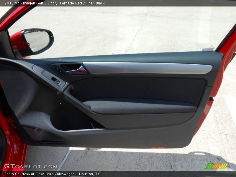 Tornado Red / Titan Black 2013 Volkswagen Golf 2 Door