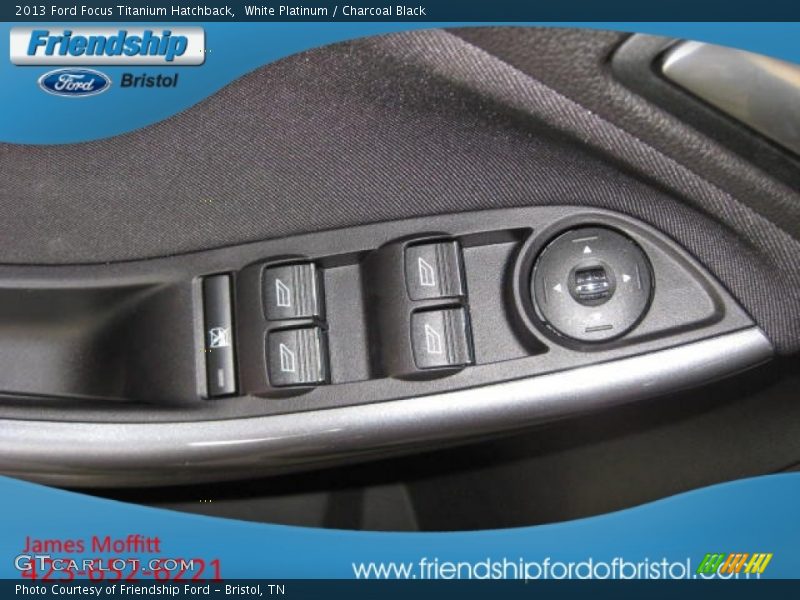 White Platinum / Charcoal Black 2013 Ford Focus Titanium Hatchback