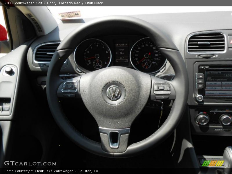 Tornado Red / Titan Black 2013 Volkswagen Golf 2 Door