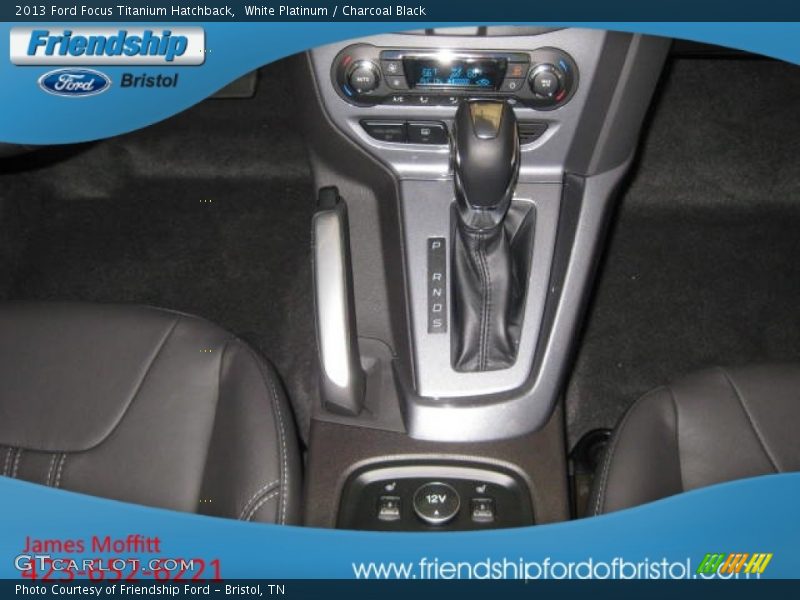 White Platinum / Charcoal Black 2013 Ford Focus Titanium Hatchback