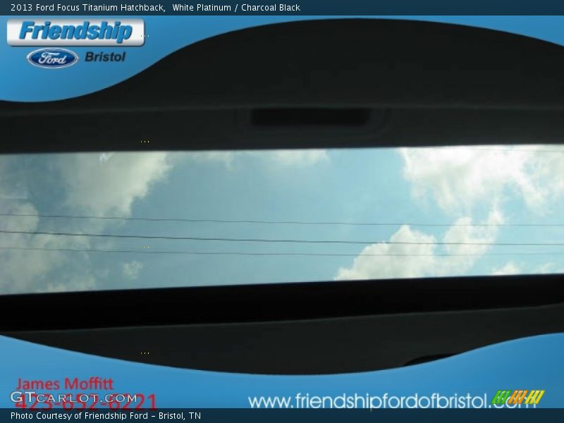 White Platinum / Charcoal Black 2013 Ford Focus Titanium Hatchback