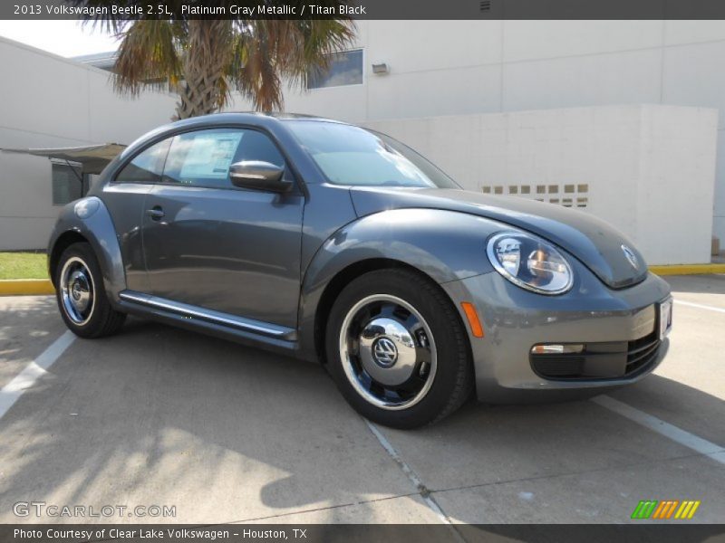 Platinum Gray Metallic / Titan Black 2013 Volkswagen Beetle 2.5L