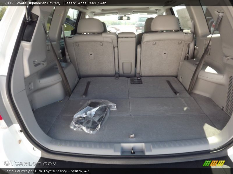 Blizzard White Pearl / Ash 2012 Toyota Highlander Limited