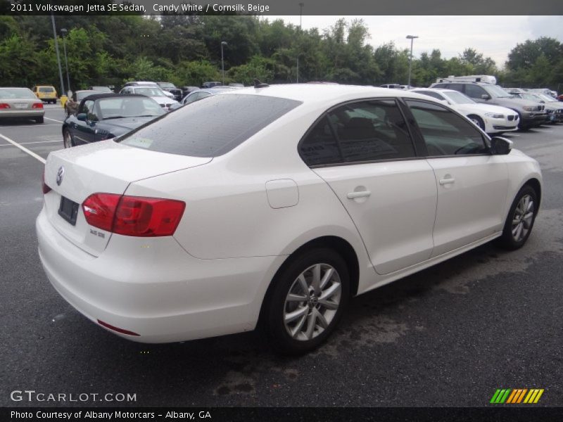 Candy White / Cornsilk Beige 2011 Volkswagen Jetta SE Sedan