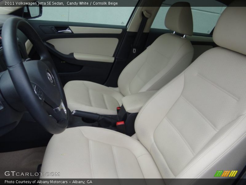 Candy White / Cornsilk Beige 2011 Volkswagen Jetta SE Sedan
