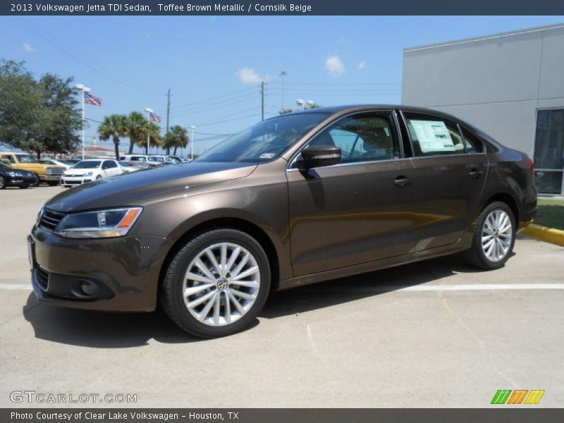 Toffee Brown Metallic / Cornsilk Beige 2013 Volkswagen Jetta TDI Sedan