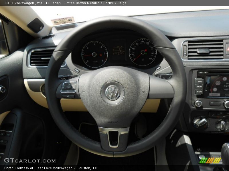 Toffee Brown Metallic / Cornsilk Beige 2013 Volkswagen Jetta TDI Sedan