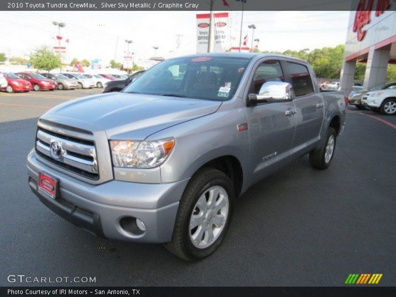 Silver Sky Metallic / Graphite Gray 2010 Toyota Tundra CrewMax