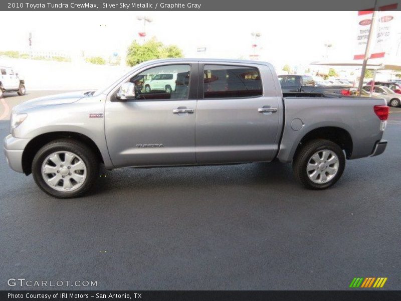 Silver Sky Metallic / Graphite Gray 2010 Toyota Tundra CrewMax