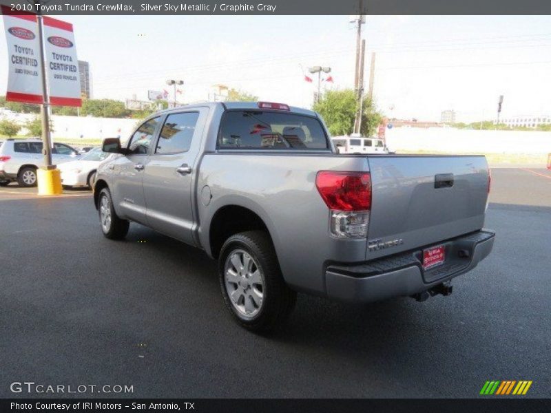 Silver Sky Metallic / Graphite Gray 2010 Toyota Tundra CrewMax