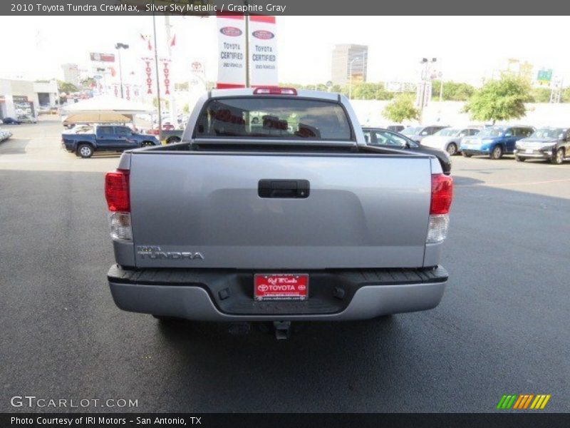 Silver Sky Metallic / Graphite Gray 2010 Toyota Tundra CrewMax