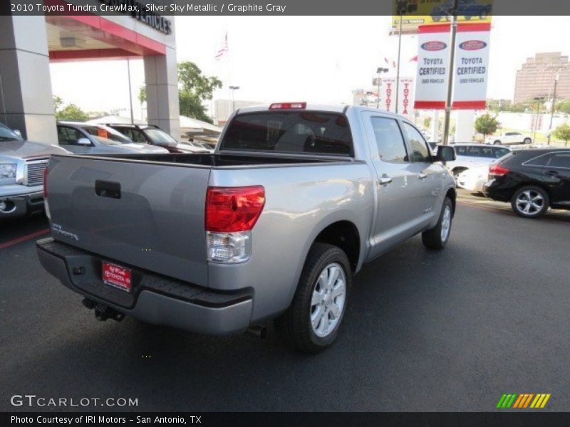 Silver Sky Metallic / Graphite Gray 2010 Toyota Tundra CrewMax