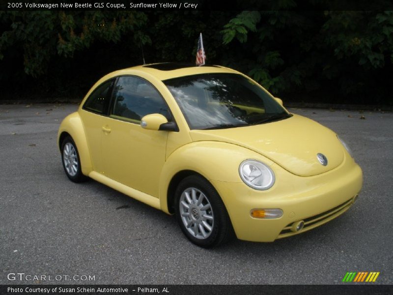 Sunflower Yellow / Grey 2005 Volkswagen New Beetle GLS Coupe