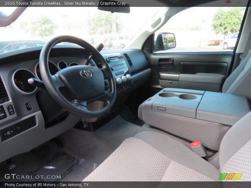 Silver Sky Metallic / Graphite Gray 2010 Toyota Tundra CrewMax