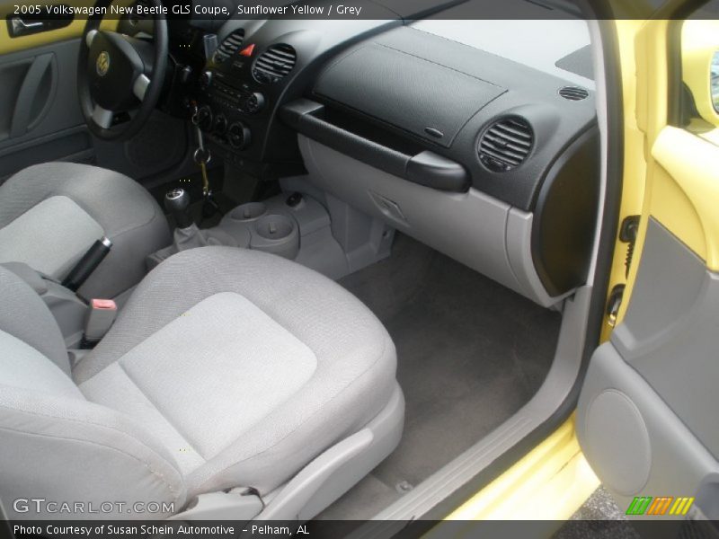 Sunflower Yellow / Grey 2005 Volkswagen New Beetle GLS Coupe