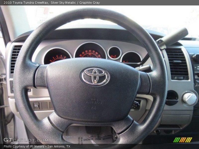 Silver Sky Metallic / Graphite Gray 2010 Toyota Tundra CrewMax