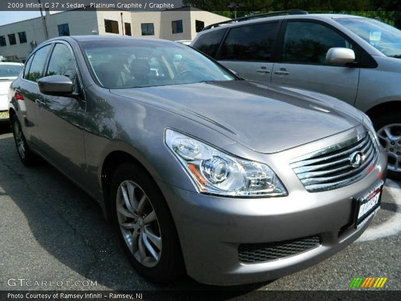 Platinum Graphite / Graphite 2009 Infiniti G 37 x Sedan