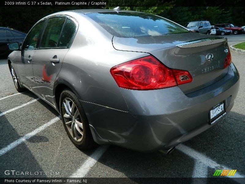 Platinum Graphite / Graphite 2009 Infiniti G 37 x Sedan