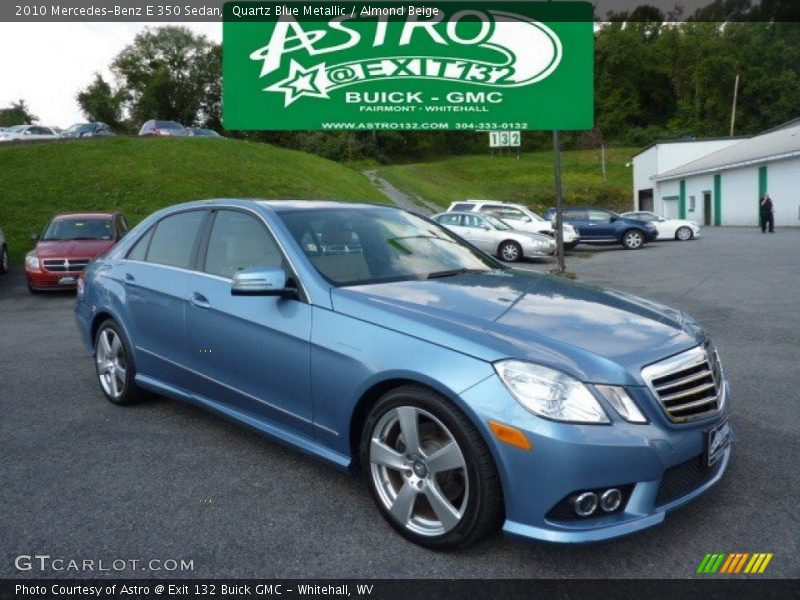 Quartz Blue Metallic / Almond Beige 2010 Mercedes-Benz E 350 Sedan