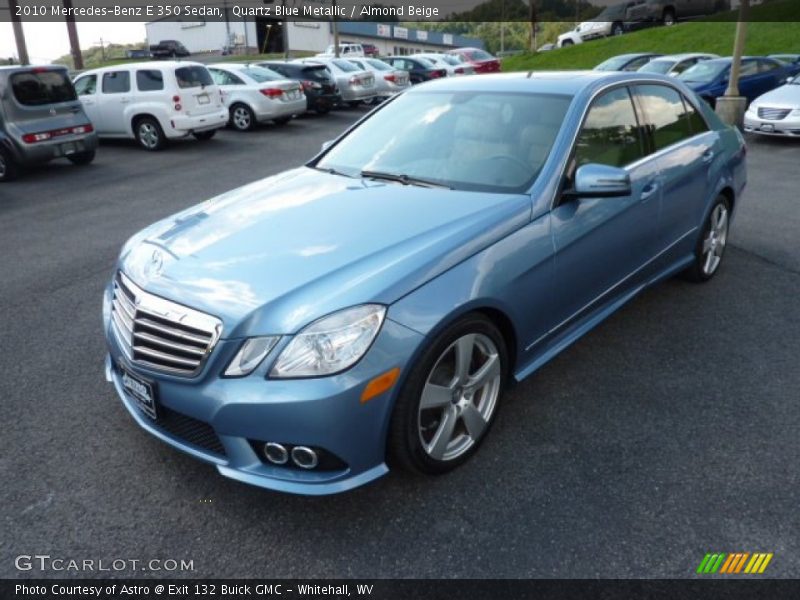 Quartz Blue Metallic / Almond Beige 2010 Mercedes-Benz E 350 Sedan