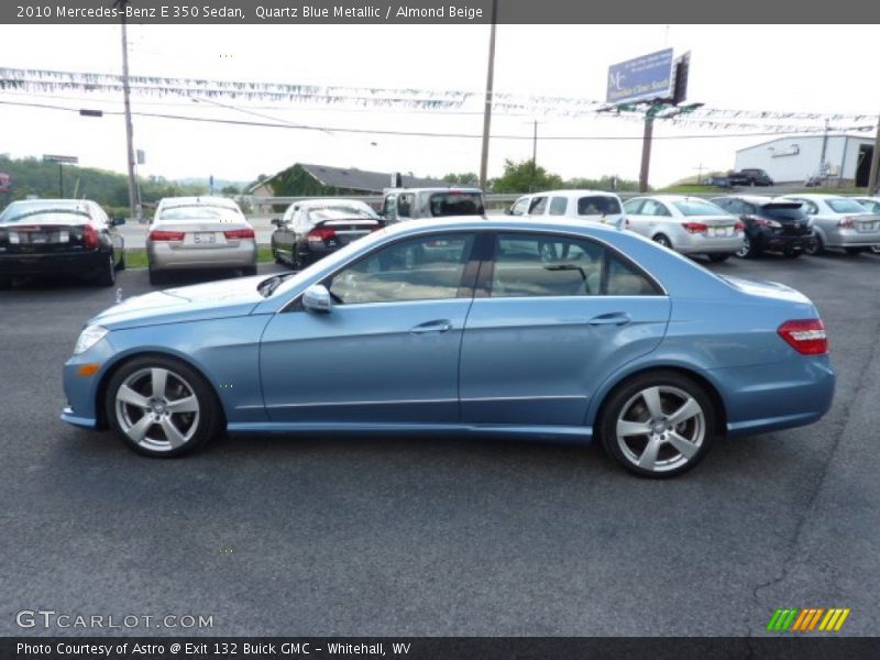 Quartz Blue Metallic / Almond Beige 2010 Mercedes-Benz E 350 Sedan