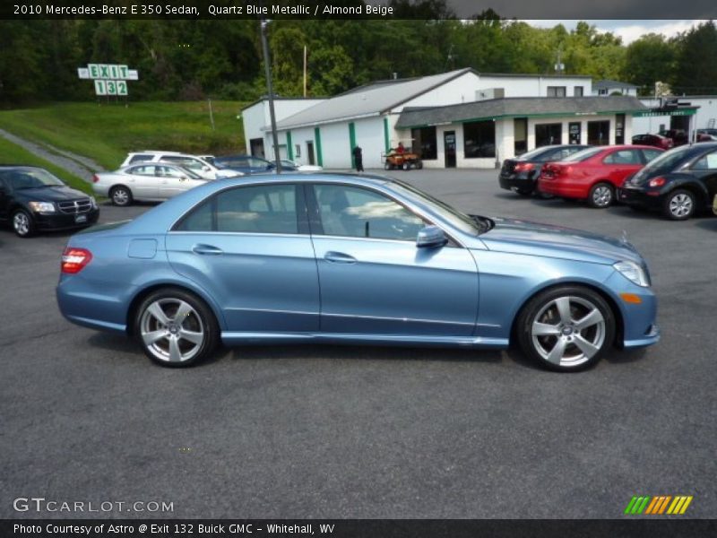 Quartz Blue Metallic / Almond Beige 2010 Mercedes-Benz E 350 Sedan