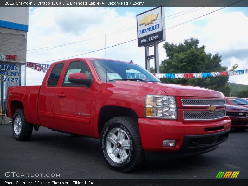 Victory Red / Ebony 2013 Chevrolet Silverado 1500 LTZ Extended Cab 4x4