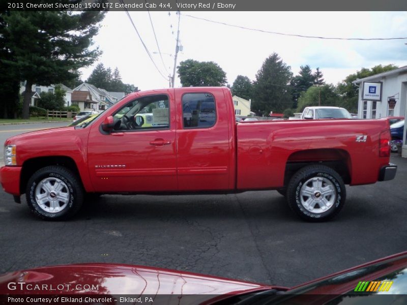 Victory Red / Ebony 2013 Chevrolet Silverado 1500 LTZ Extended Cab 4x4