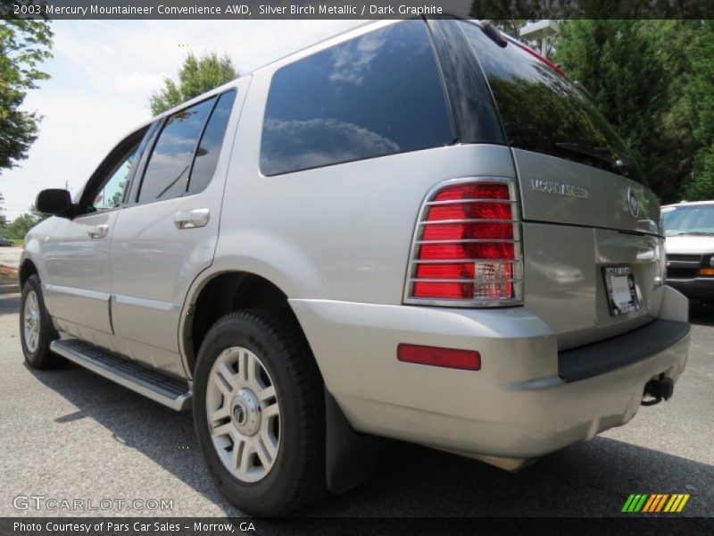 Silver Birch Metallic / Dark Graphite 2003 Mercury Mountaineer Convenience AWD