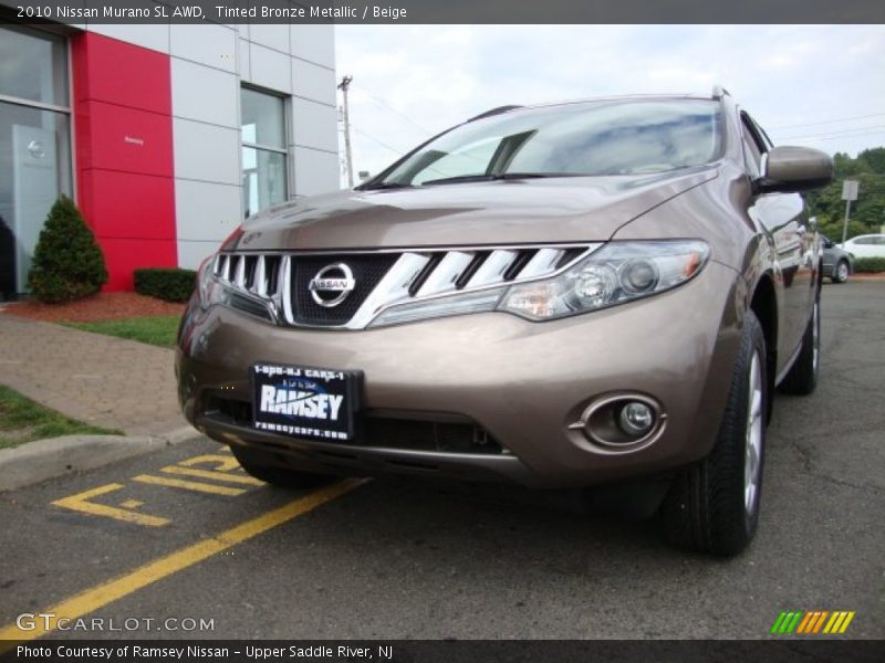 Tinted Bronze Metallic / Beige 2010 Nissan Murano SL AWD