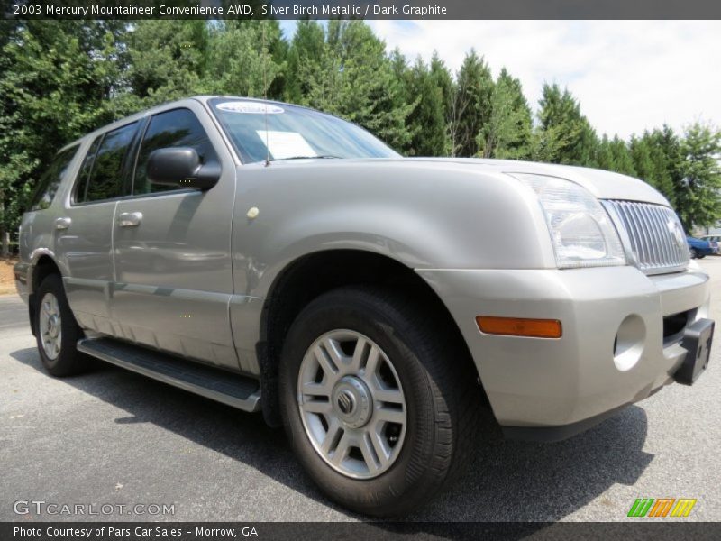 Silver Birch Metallic / Dark Graphite 2003 Mercury Mountaineer Convenience AWD