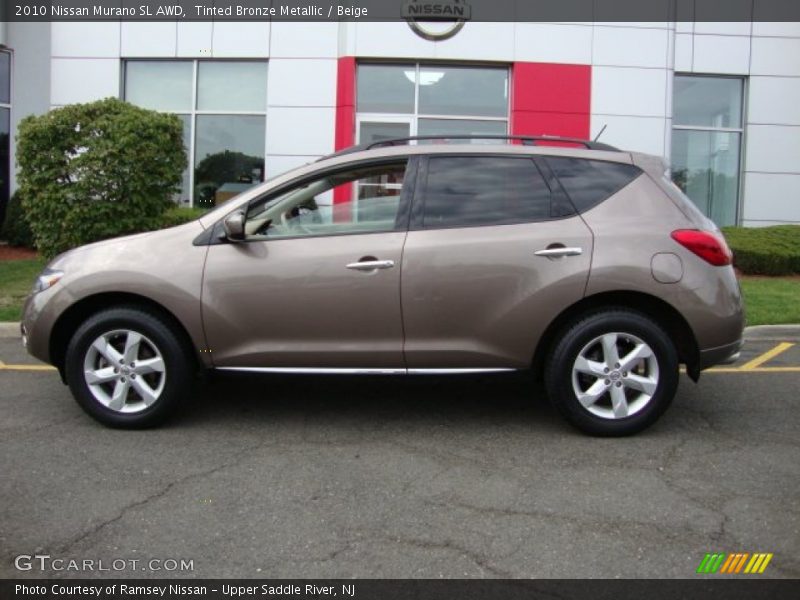 Tinted Bronze Metallic / Beige 2010 Nissan Murano SL AWD