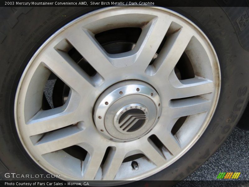 Silver Birch Metallic / Dark Graphite 2003 Mercury Mountaineer Convenience AWD