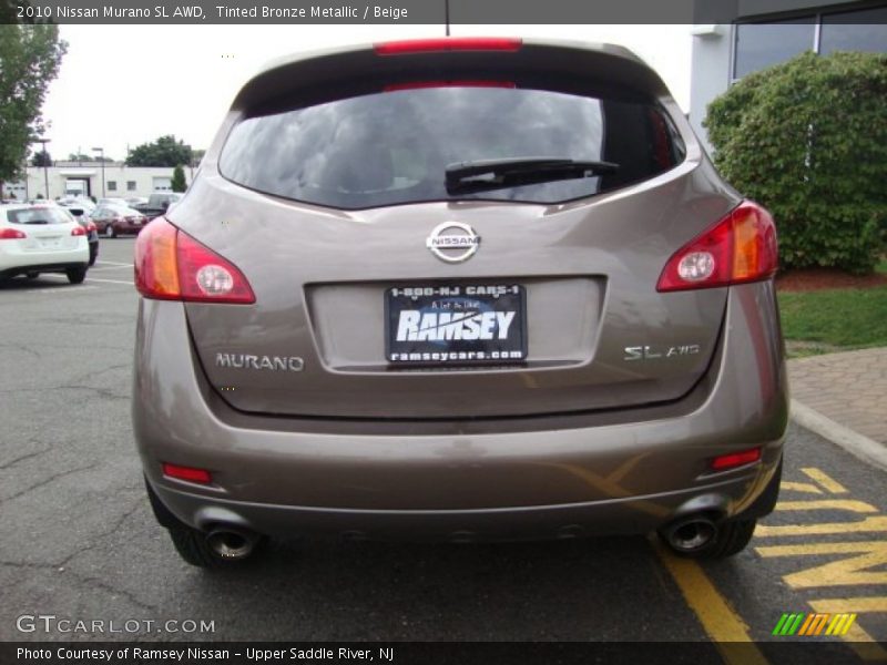 Tinted Bronze Metallic / Beige 2010 Nissan Murano SL AWD