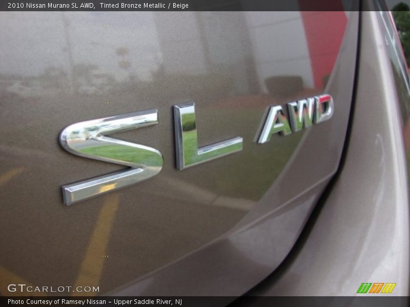 Tinted Bronze Metallic / Beige 2010 Nissan Murano SL AWD
