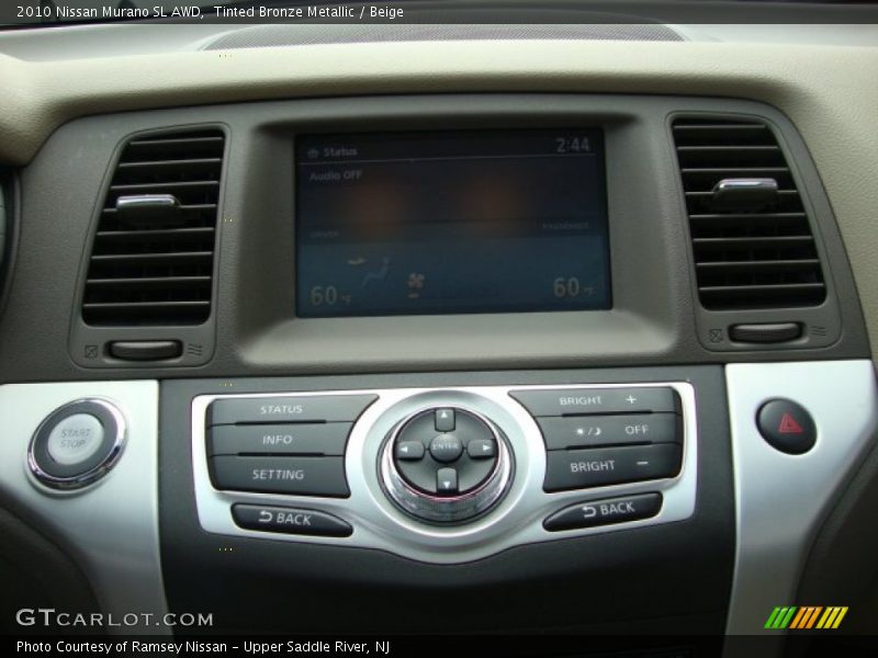 Tinted Bronze Metallic / Beige 2010 Nissan Murano SL AWD