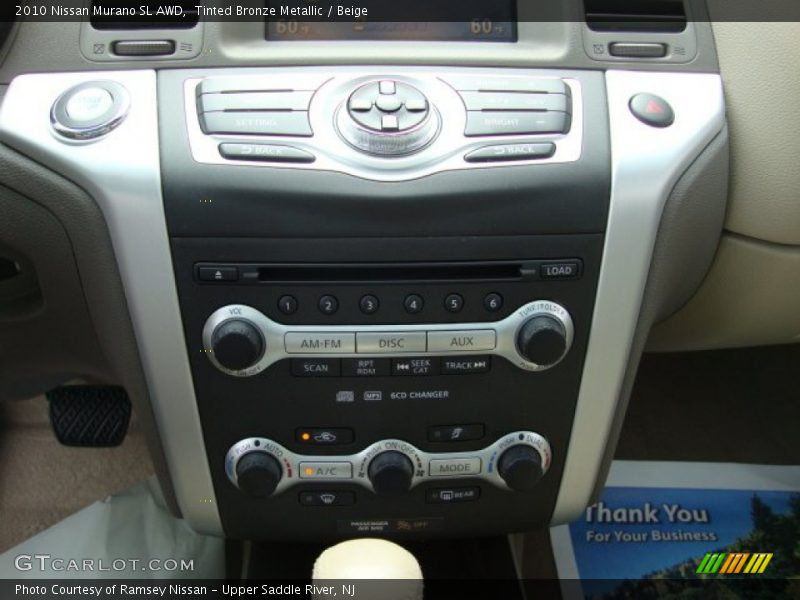 Tinted Bronze Metallic / Beige 2010 Nissan Murano SL AWD