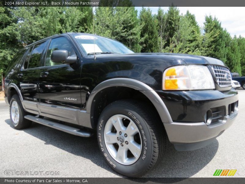 Black / Medium Parchment 2004 Ford Explorer XLT