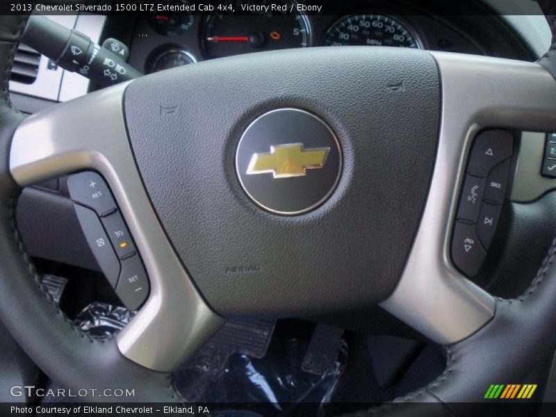 Victory Red / Ebony 2013 Chevrolet Silverado 1500 LTZ Extended Cab 4x4