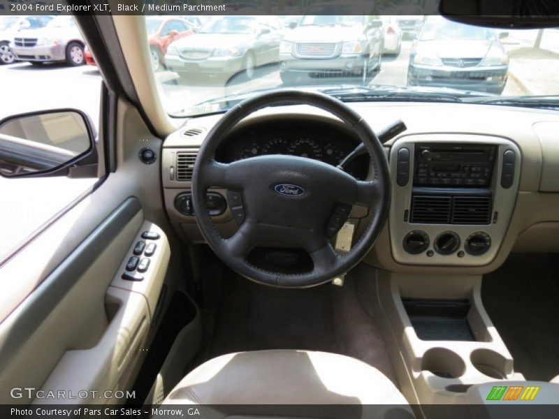 Black / Medium Parchment 2004 Ford Explorer XLT
