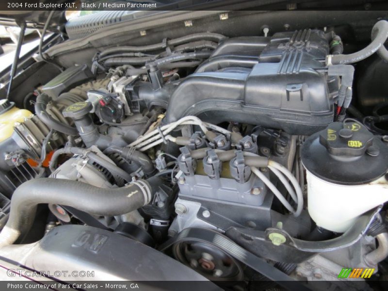 Black / Medium Parchment 2004 Ford Explorer XLT